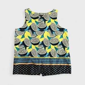 Ann Taylor Lemon Print Top